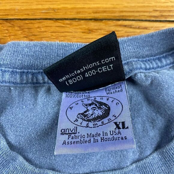 Vintage Celtic Knot Blue/Gray T Shirt Size XL - Picture 7 of 8